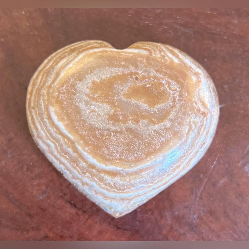 Medium Banded Jasper Stone Heart, 72g